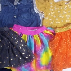 Girl's 3T FIVE PIECE Dress Lot Osh Kosh Little Lass Gymboree DreamWorks Trolls